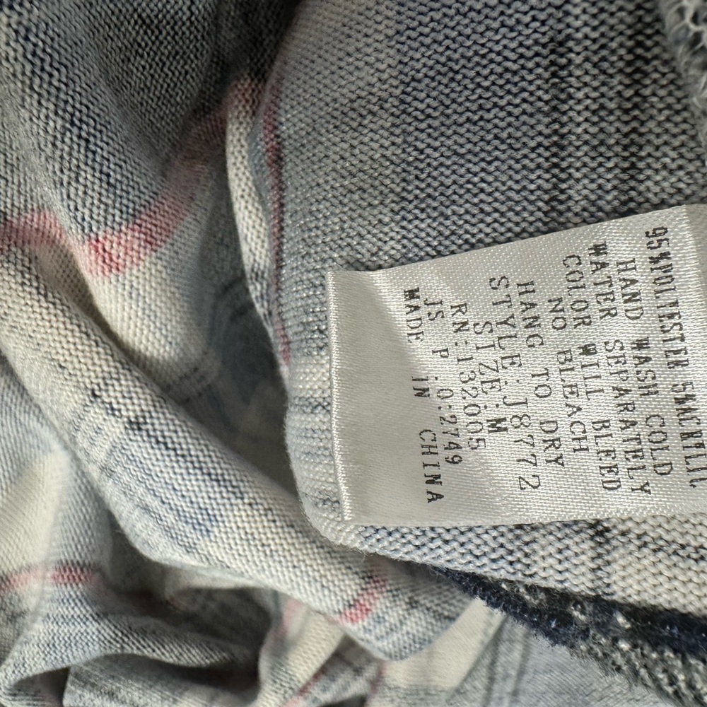 Entro Plaid Ruffle Open Front Cardigan - M - Picture 4 of 4